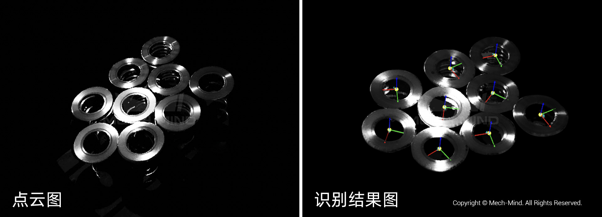 點(diǎn)云圖及識(shí)別結(jié)果圖