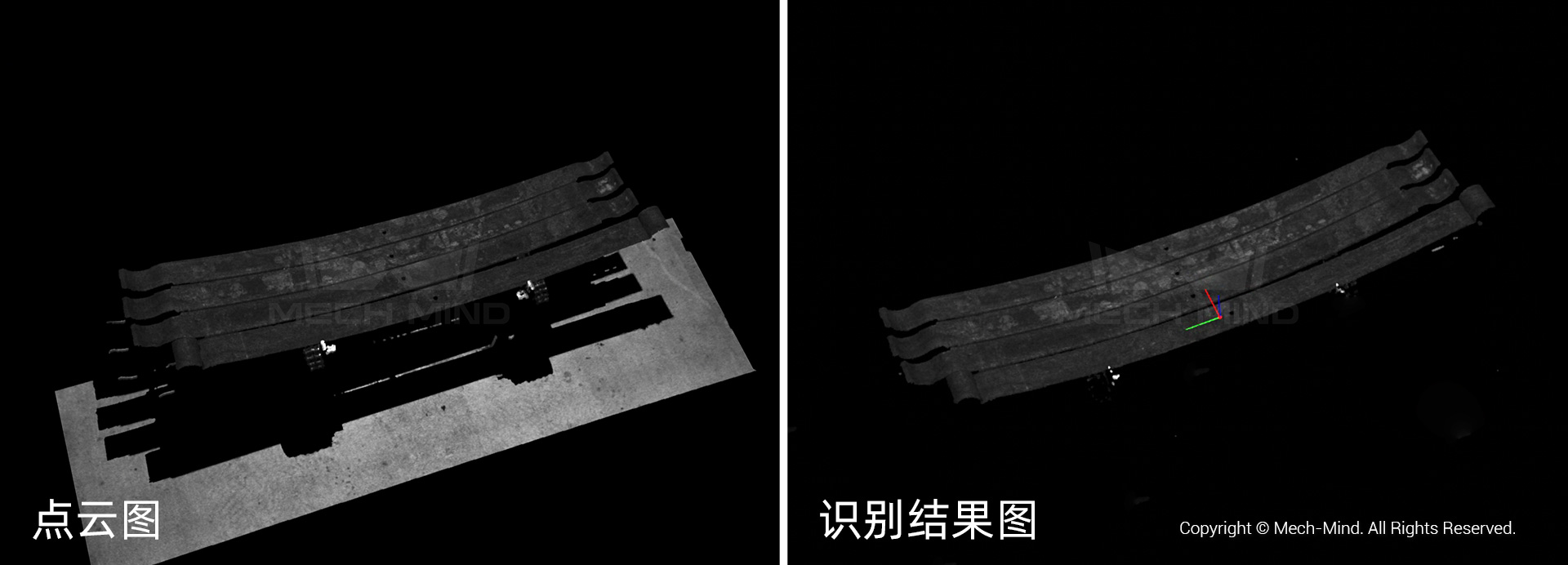 應用案例分享 | 3D視覺引導板簧熱處理上下料 應用案例分享 | 3D視覺引導板簧熱處理上下料